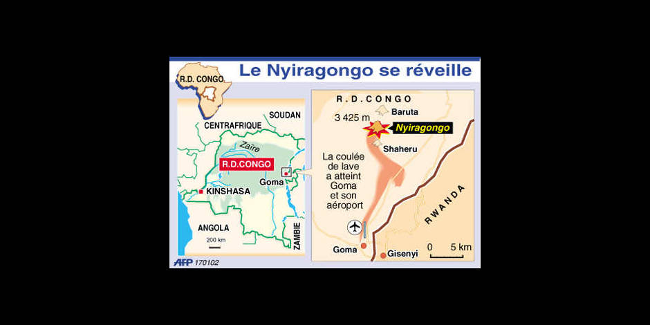Congo Eruption Du Volcan Nyiragongo Dh Les Sports