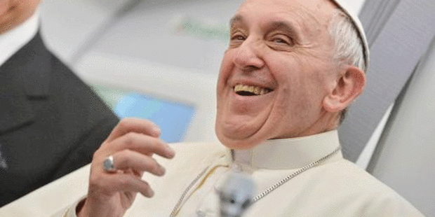 Le pape François souligne la valeur du «sens de l’humour» 5317403435704b2d27669419