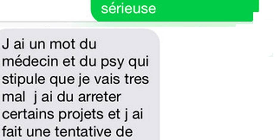 J Ai Fait Une Tentative De Suicide Les Sms Desesperes De Nabilla Dh Les Sports